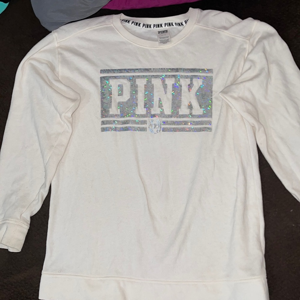 Pink long sleeve sweater. Worn once.